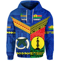 Custom Vanuatu Tafea Province and Kanaky New Caledonia Hoodie Together, Custom Text and Number LT8 - Polynesian Pride