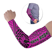 Tahiti Custom Personalised Arm Sleeve - Polynesian Style (Set of Two) Set of 2 Pink - Polynesian Pride