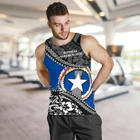 Northern Mariana Islands Men Tank Top Fall In The Wave - Polynesian Pride