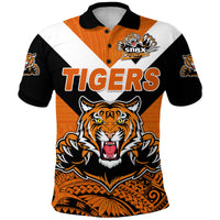 Papua New Guinea Lae Snax Tigers Polo Shirt Rugby Simple Style Black LT8 - Polynesian Pride