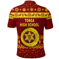 Tonga High School Christmas Polo Shirt Simple Style LT8 - Polynesian Pride