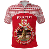 Custom Kolisi Tonga Polo Shirt Mate Maa Tonga Simple Version Lion Ashburton - Polynesian Pride