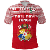 Kolisi Tonga Polo Shirt Mate Maa Tonga Simple Version Coat Of Arms - Polynesian Pride