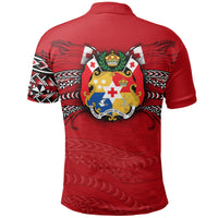 Tonga Polynesian Polo Shirt Tongan Pride Lion - Polynesian Pride