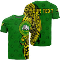 Custom Hawaii Kaimuki High Tribal Kakau T Shirt Unisex Green - Polynesian Pride