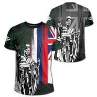 Hawaii King Flag Polynesian T Shirt Green Unisex Green - Polynesian Pride