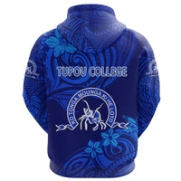 Kolisi Ko Tupou College Tonga Zip Hoodie Unique Vibes Full Blue - Polynesian Pride