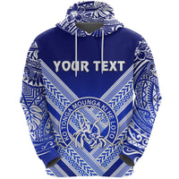 Custom Kolisi Ko Tupou College Tonga Hoodie Creative Style Blue - Polynesian Pride