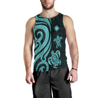 Marshall Islands Men's Tank Top - Turquoise Tentacle Turtle - Polynesian Pride