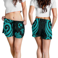 Tonga Women's Short - Turquoise Tentacle Turtle - Polynesian Pride