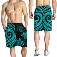 Niue Men's Short - Turquoise Tentacle Turtle - Polynesian Pride