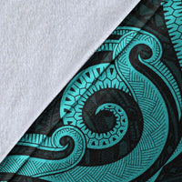Niue Premium Blanket - Turquoise Tentacle Turtle - Polynesian Pride