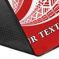 (Custom Personalised) Tonga Distinctive Area Rug Tongan Tapa Pattern LT13 - Polynesian Pride