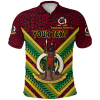 Custom Vanuatu Special Independence Anniversary Polo Shirt Creative Style Red LT8 - Polynesian Pride