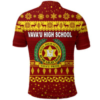 Vavau High School Christmas Polo Shirt Simple Style Maroon LT8 - Polynesian Pride