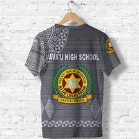 Tonga Vavau High School T Shirt Simple Style Full Grey LT8 - Polynesian Pride