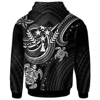 Kosrae Custom Zip up Hoodie White Turtle - Polynesian Pride