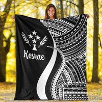 Kosrae Premium Blanket - White Polynesian Tentacle Tribal Pattern - Polynesian Pride