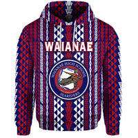 Custom Hawaii Waianae High School Hoodie Seariders Simple Style LT8 - Polynesian Pride