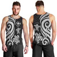 Hawaii Men's Tank Top - White Tentacle Turtle - Polynesian Pride