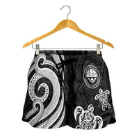 Federated States of Micronesia Women's Short - White Tentacle Turtle - Polynesian Pride