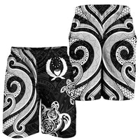 Pohnpei Men's Short - White Tentacle Turtle - Polynesian Pride