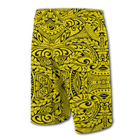 Hawaii Polynesian Culture Board Shorts Yellow - Polynesian Pride
