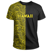 Hawaiian Polynesian Pele Kanaka T shirt The Half Yellow - Polynesian Pride