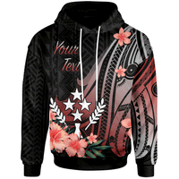 Kosrae Custom Hoodie Red Polynesian Hibiscus Pattern Style Unisex Red - Polynesian Pride