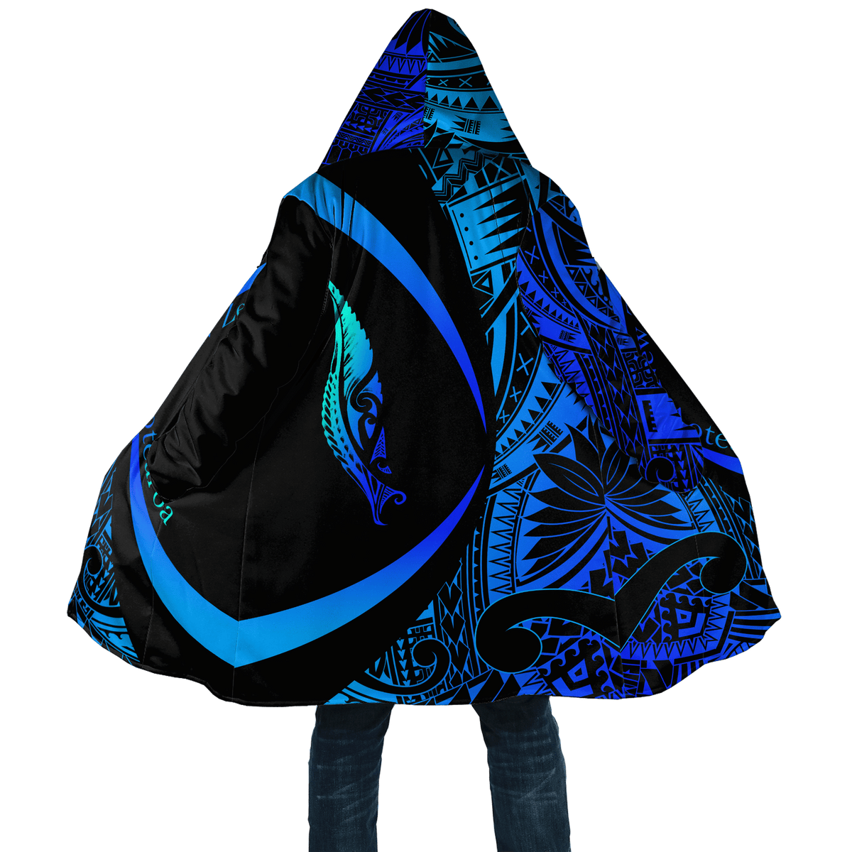 New Zealand Silver Fern Maori Tattoo Circle Style Cloak - Polynesian Pride