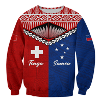 Tonga Combine Samoa Pride Sweatshirt - LT12 - Polynesian Pride