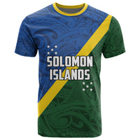 Solomon Islands Polynesian Tribal Flag Style T Shirt LT03