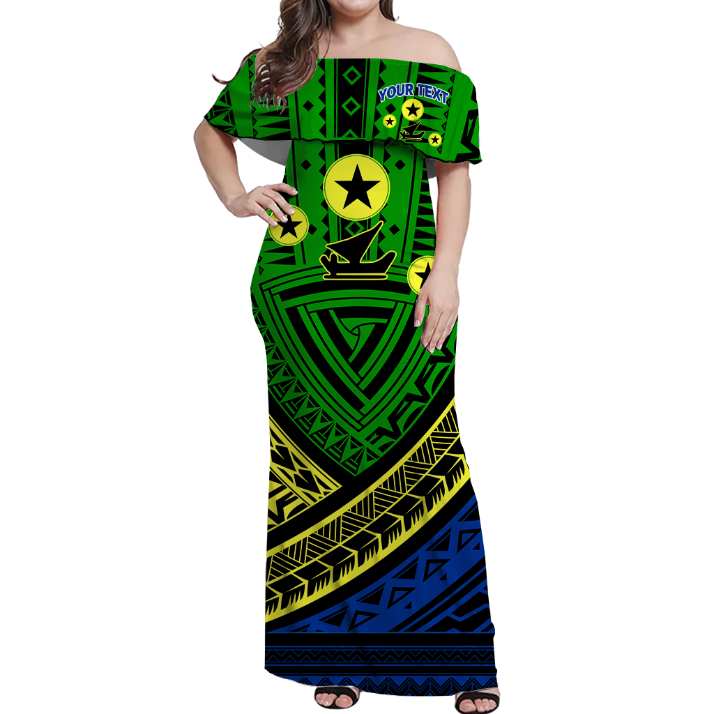 Custom Matching Hawaiian Shirt and Dress Vanuatu Malampa Province Tribal Pattern LT12 No Shirt Green - Polynesian Pride