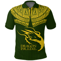 Custom Hawaii Honokaa High and Intermediate School Polo Shirt LT12 Unisex Green - Polynesian Pride