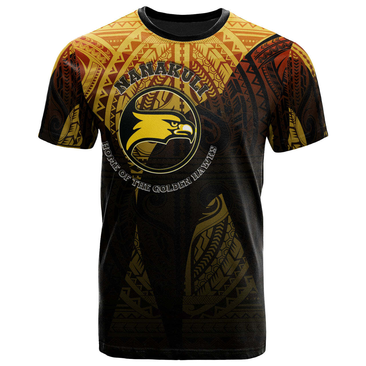 Hawaii Nanakuli High and Intermediate School Custom T Shirt Nanakuli High School Polynesian Pattern LT10