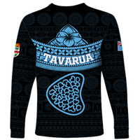 Tavarua Fiji Tapa Tribal Long Sleeve Shirt - LT12 - Polynesian Pride