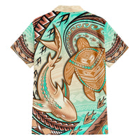 Hawaii Family Matching Outfits Polynesian Pride Summer Maxi Dress And Shirt Polynesian Shark Sea Turtle Dreamy LT14 - Polynesian Pride