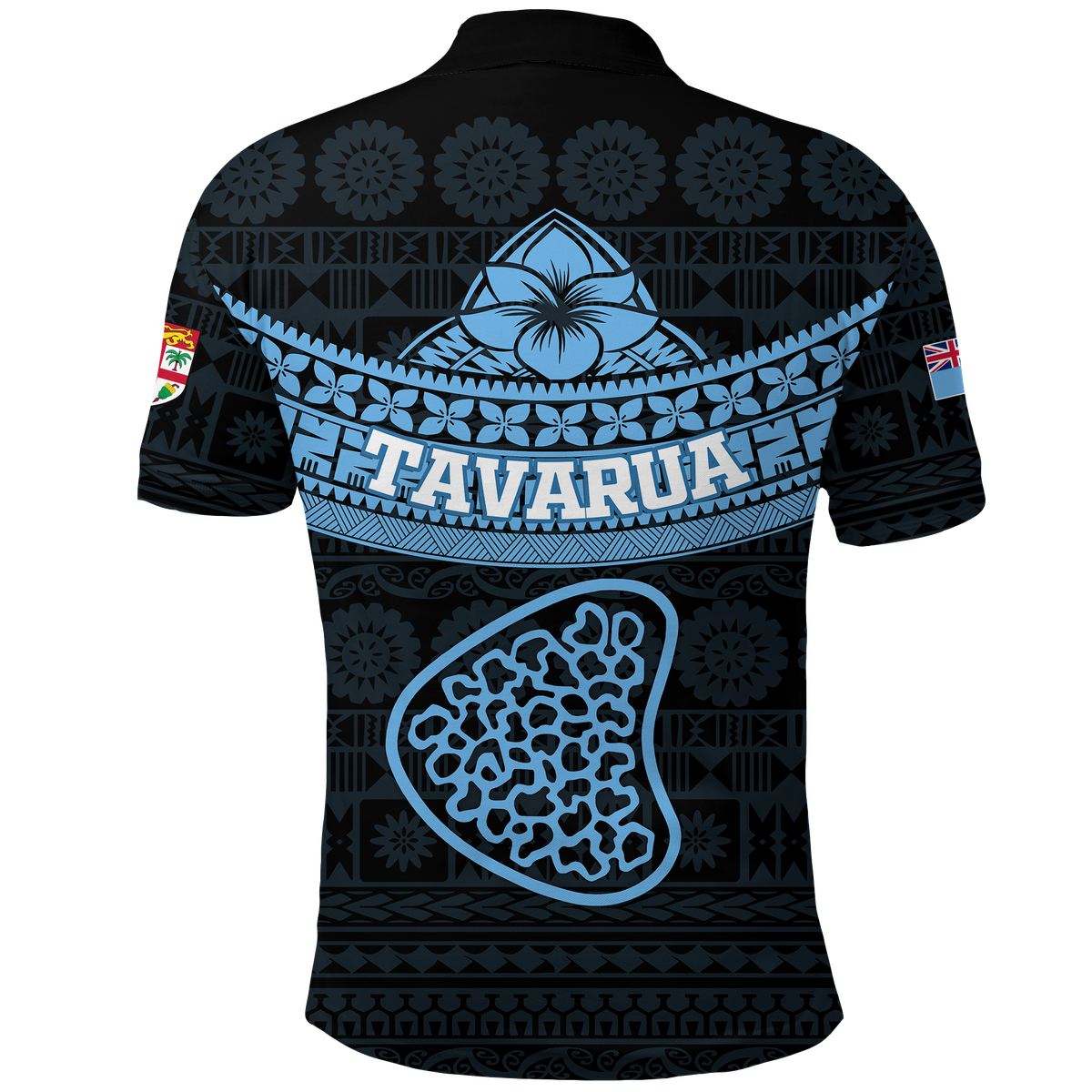 Tavarua Fiji Tapa Tribal Polo Shirt LT12 - Polynesian Pride
