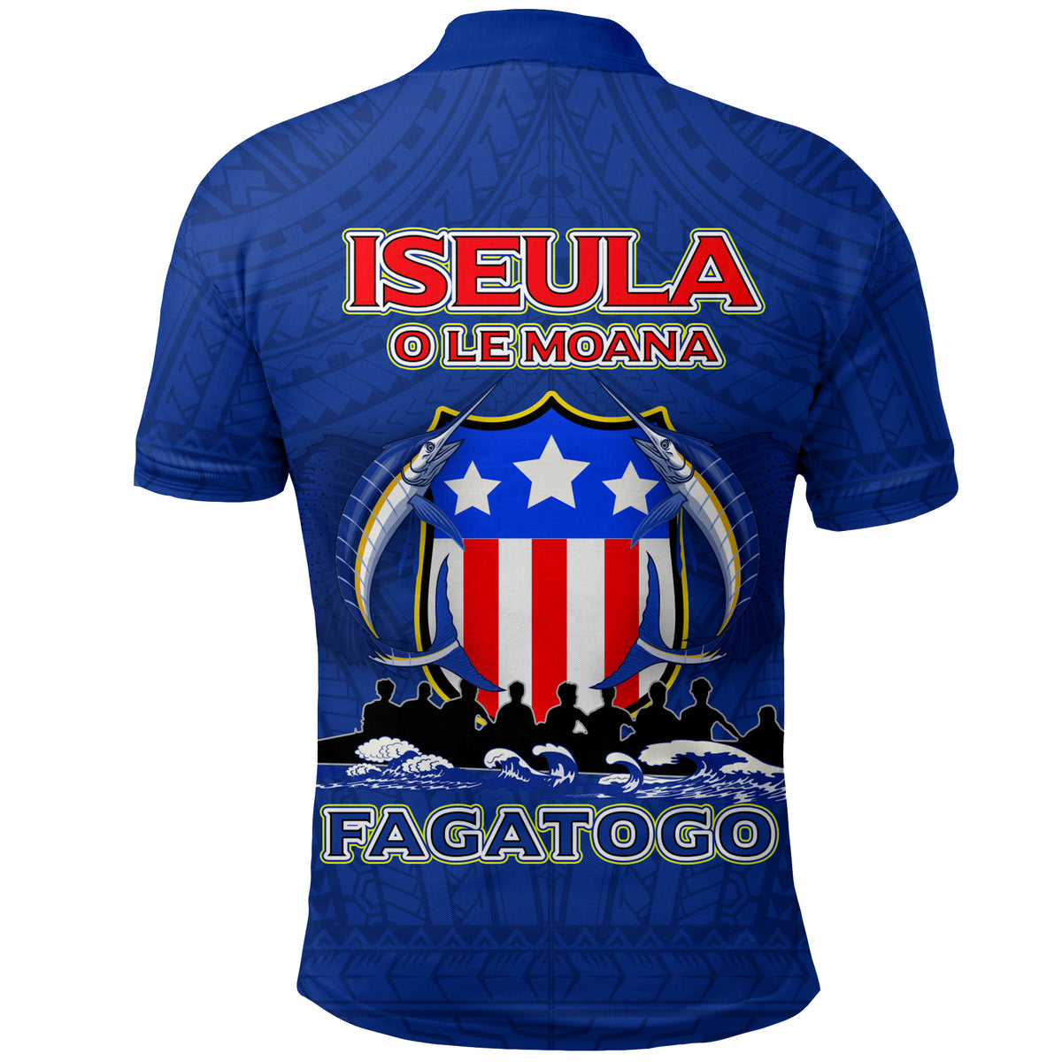 American Samoa Polo Shirt Iseula o le Moana of Fagatogo Pride Navy Color LT03