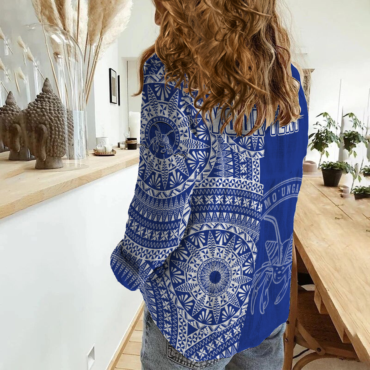 (Custom Personalised) Tupou Tonga College Women Casual Shirt Tongan Ngatu Pattern LT14