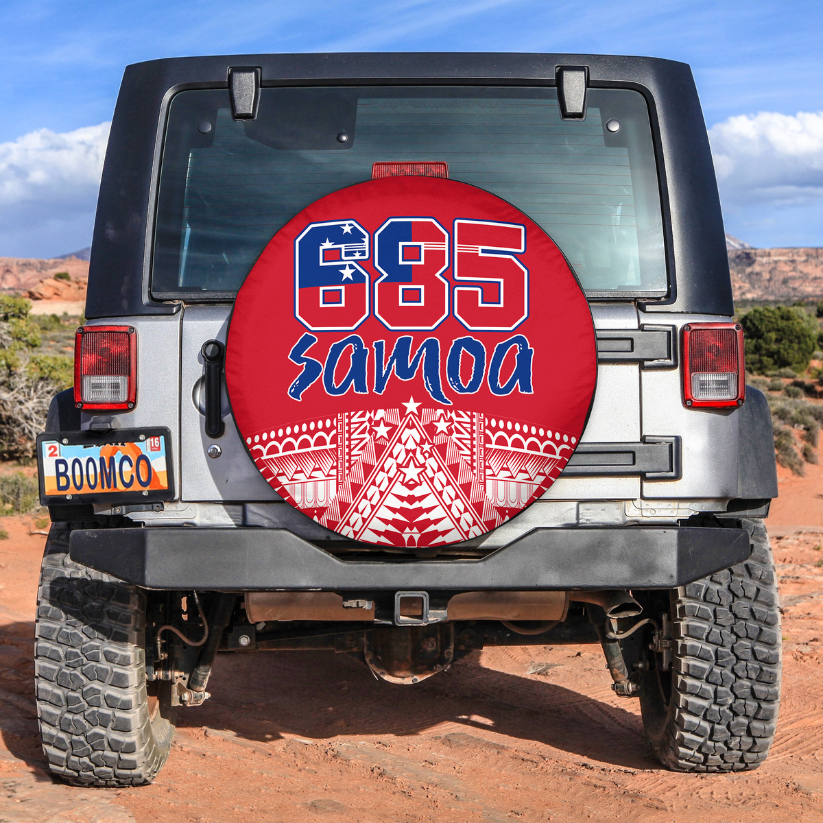 Toa Samoa Rugby Spare Tire Cover 685 Samoan Proud Ver.03 LT13 No hole - Polynesian Pride