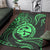 Polynesian Pride Guam With Polynesian Tribal Tattoo and Coat of Arms Area Rug Green Version LT9 Green - Polynesian Pride