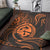 Polynesian Pride Guam With Polynesian Tribal Tattoo and Coat of Arms Area Rug Orange Version LT9 Orange - Polynesian Pride