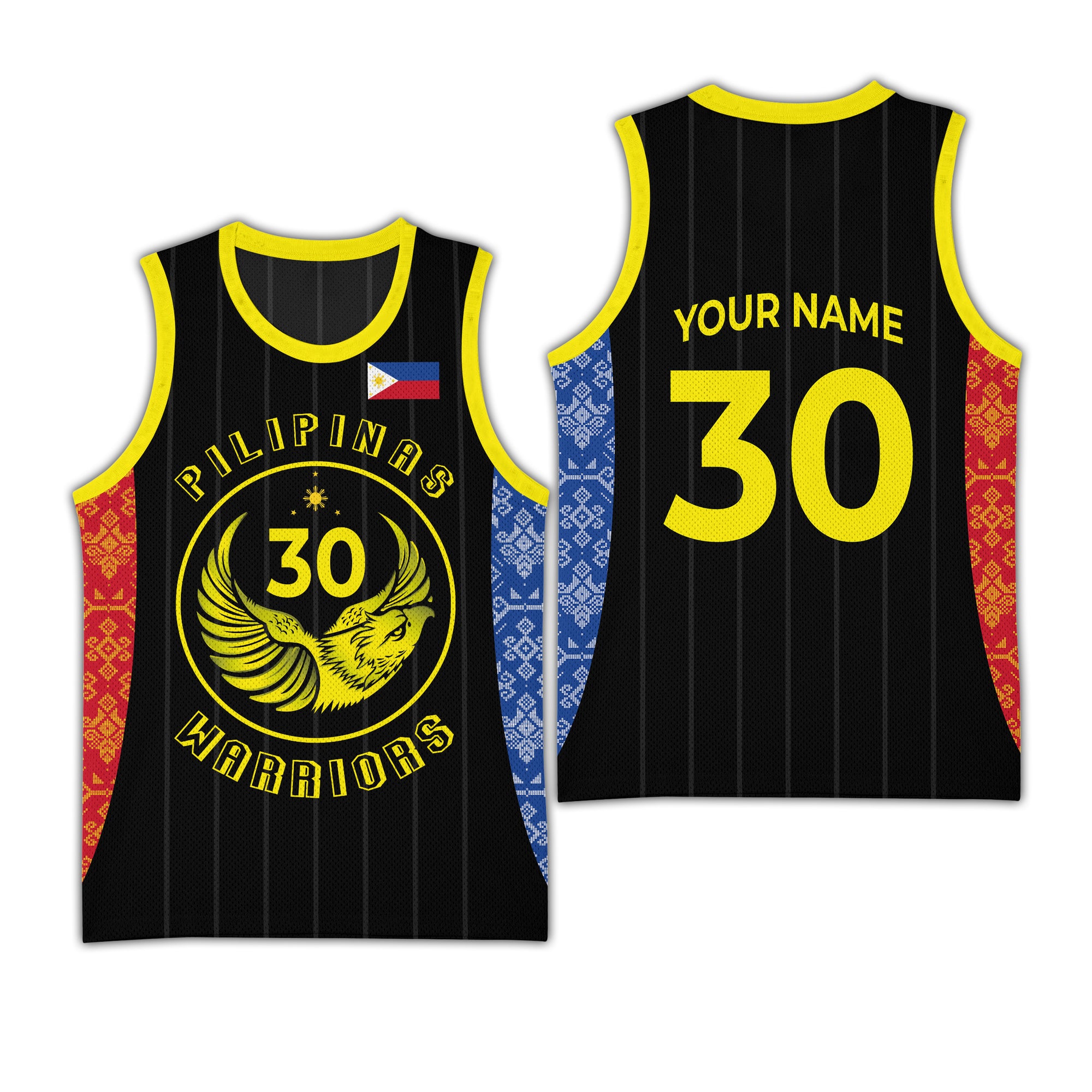 Philippines Basketball Jersey Pilipinas Warriors Black Color LT03