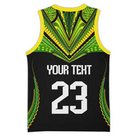 Custom Cook Islands Basketball Jersey Tatau Art Sport Style Black Color