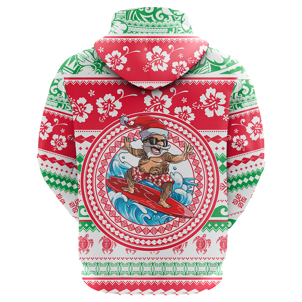Custom Photo Polynesian Christmas Hoodie - Polynesian Pride