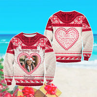Custom Photo Polynesian Sweatshirt Memorial All I Want For Xmas Is You