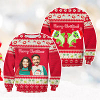 Custom Photo Polynesian Christmas Sweatshirt Funny Style