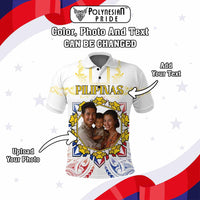 Custom Photo Philippines Independence Day Polo Shirt Maligayang Araw ng Kalayaan Barong Patterns