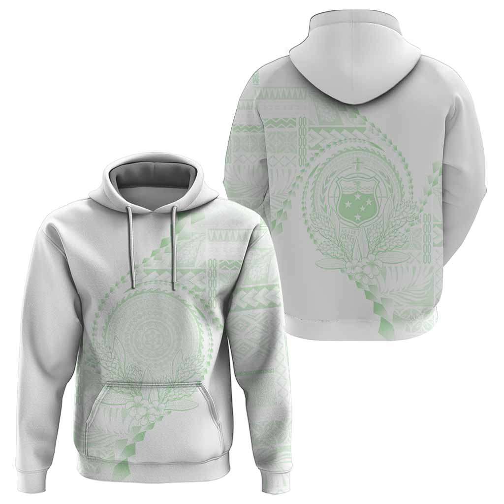 Custom Photo Samoa White Sunday Hoodie Lotu Tamaiti Teuila With Samoan Siapo CTM05